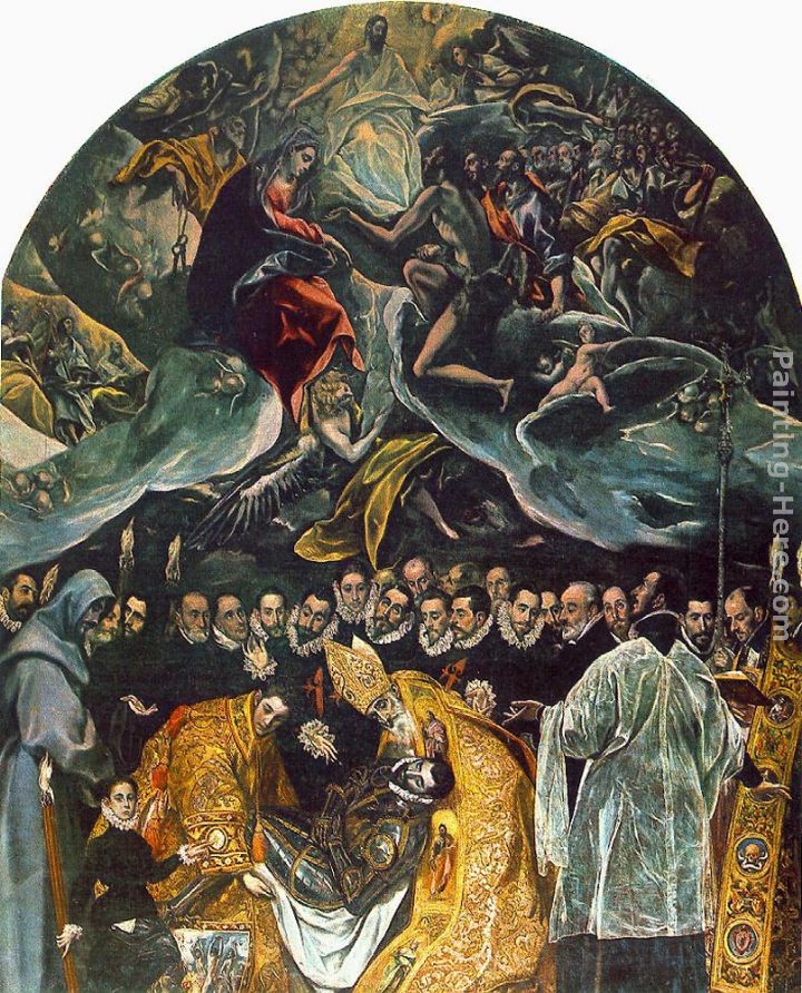 The Burial of Count Orgaz painting - El Greco The Burial of Count Orgaz art painting